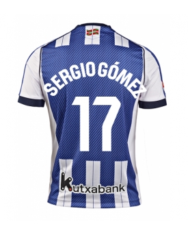 Real Sociedad Sergio Gomez #17 Maglia Gara Casa Repliche 2025-26 Maniche Corte Real Sociedad Sergio Gomez #17 Maglia Gara Casa Repliche 2025-26 Maniche Corte